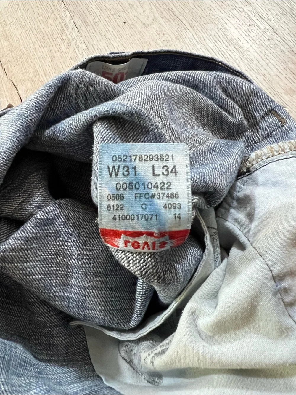 Levi’s 501 XX 2008 Straight Leg Denim Blue Jeans Size 31x34